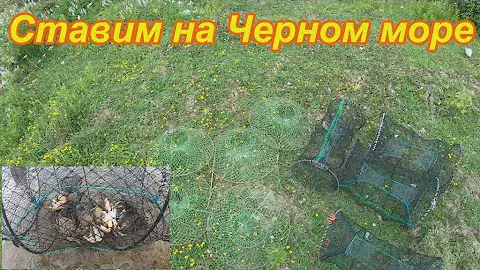 Ставим 9 ловушек, проверяем что можно поймать.Черном море. Абхазия, Сухуми.